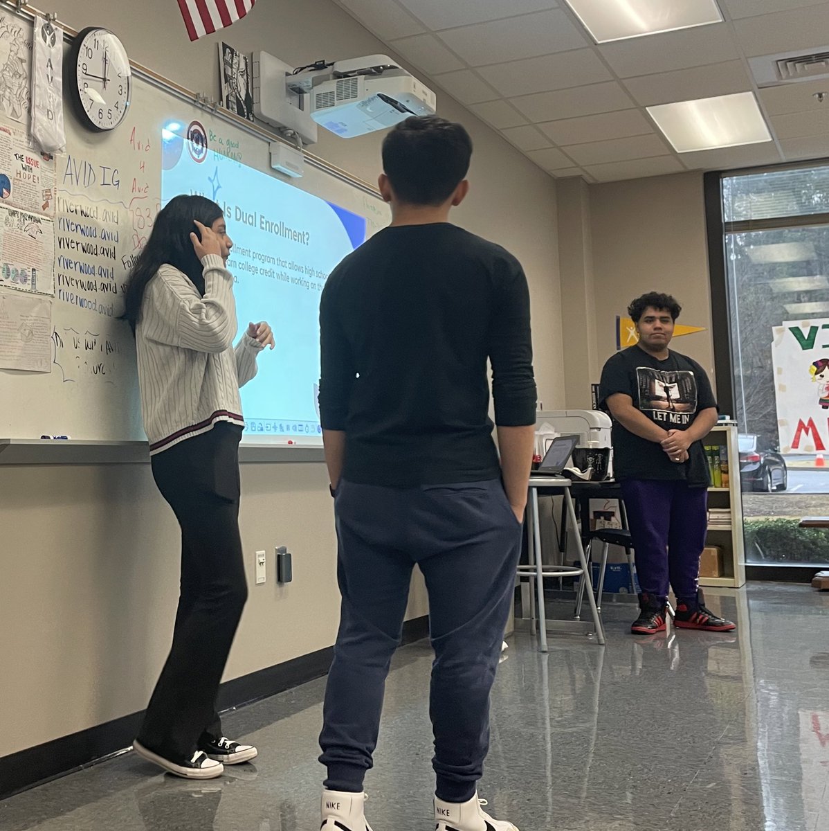 Course sign-up season is here! Our AVID students leveraged WICOR strategies to teach their classmates the ins & outs of academic programming options here @RiverwoodICS (IB, Honors, AP, and DE). They began the initial phase on Monday & today we caught the experts in action.