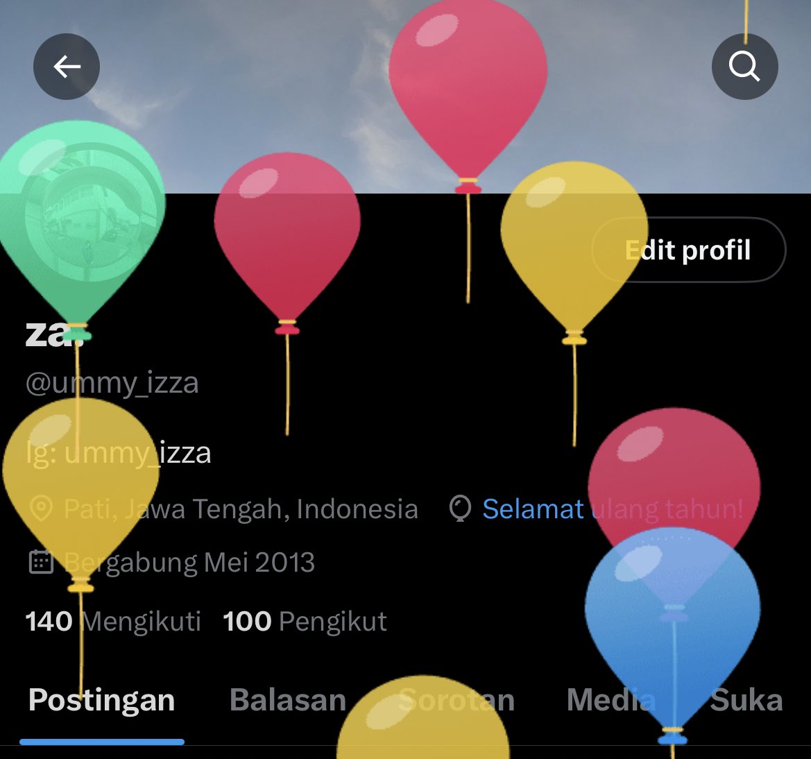 ummy_izza's tweet photo. Dapettt balon 🥳
Ternyata tahun kmren ga update balon :( https://t.co/yys03xjksj