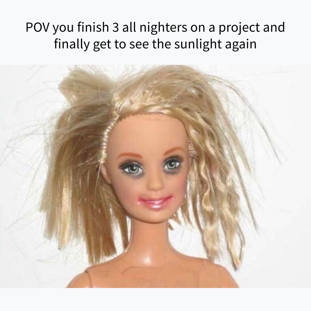 The only bags I can afford - eye bags 😭 

If you can relate, comment your freelance struggles down below ⬇️ ⬇️ ⬇️ 

#freelancelife #freelanceproblems #deadlines #independentcontractor #funny #meme