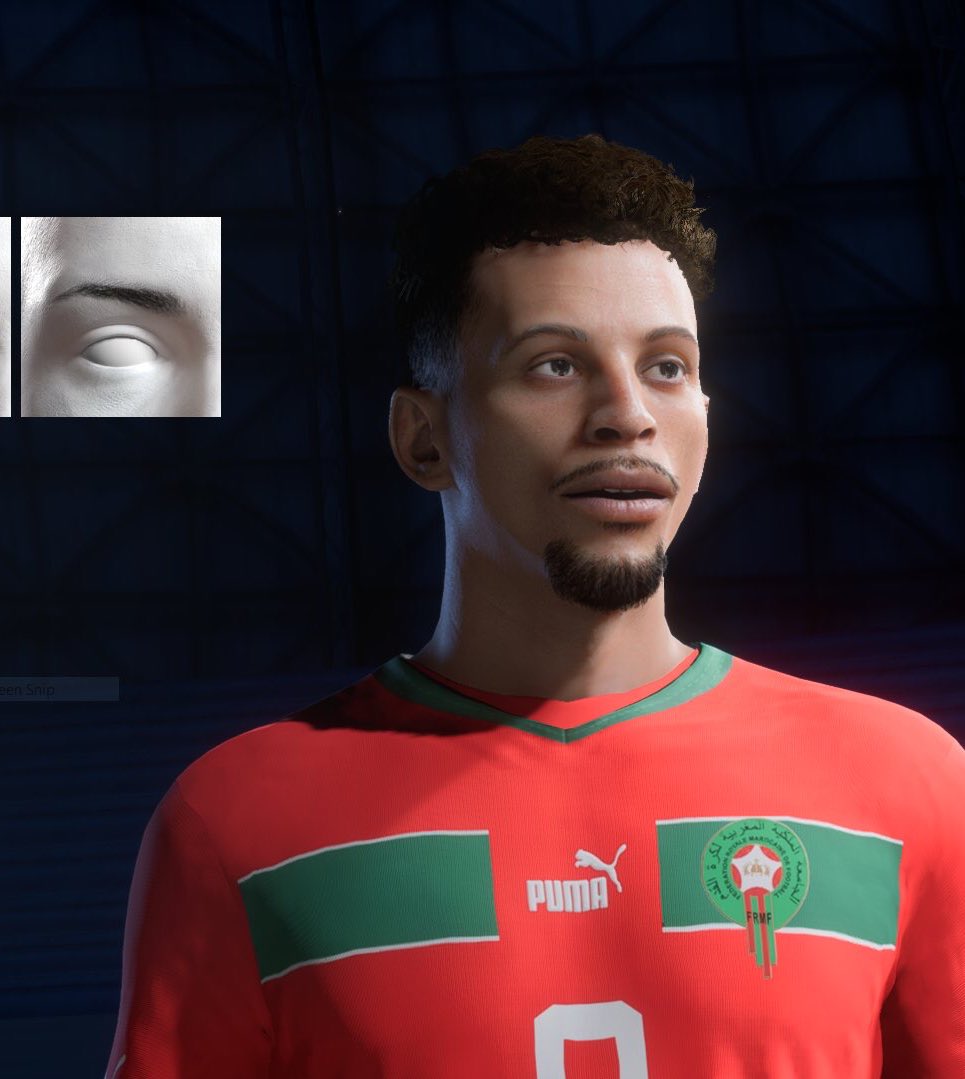 FifaPong's tweet photo. Azzedine Ounahi 🇲🇦 @AzzedineOunahi #EAFC24 ⚽️🎮 
EAFC Club tutorial faces.

https://t.co/NB7LuTSLT4 https://t.co/yzBUwxtaXe