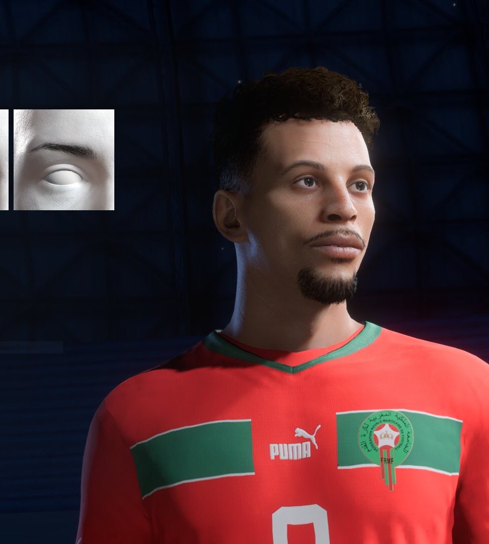 FifaPong's tweet photo. Azzedine Ounahi 🇲🇦 @AzzedineOunahi #EAFC24 ⚽️🎮 
EAFC Club tutorial faces.

https://t.co/NB7LuTSLT4 https://t.co/yzBUwxtaXe