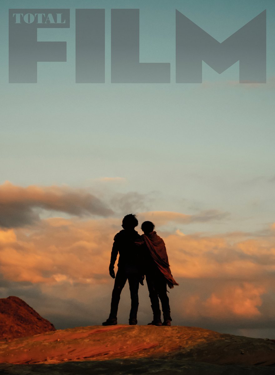 totalfilm's tweet photo. Exclusive: Head back to Arrakis with Total Film’s brand new cover story on Dune: Part Two!

The subscriber-exclusive cover is in the mail to subs now; the newsstand cover (right) hits shelves on Thursday, 1 February! https://t.co/QwiNUiGOYH