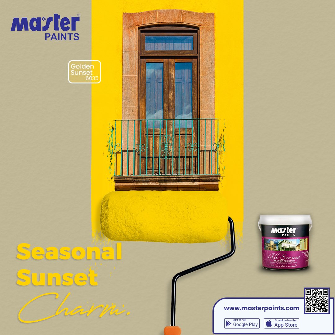 masterpaintpk's tweet photo. Capturing the ever-changing charm of sunsets on a balcony that echoes with every season.

https://t.co/D4o7Crm3cJ

#MasterPaints #InteriorDesign #mastersnewpalette #HomeDecor #Painting #WallPaint #ColorfulSpaces #DIYHome #HomeImprovement #PaintedWalls #DesignInspiration #EcoFriendlyPaint #bestpaintinPakistan
#bestpaintcompanyinPakistan #weathershieldpaint #paintshopnearme
#distemperpaint #paintbrush #Waterbasedbasedenamelpaintformetal
#Heatproofproofpaint #heatresistantaluminiumpaint #heatproofpaintpriceinpakistan
#heatesistantpaintorbikeengine #Heatproofproofroofpaintinpakistan #emulsionpaintonthewoodendoor #homedoorpaint #lacquerpaintforfurniture #bestpaintfinishforfurniture #decopaintcolorsforfurniture #leatherpaintforfurniture #MasterPaints #InteriorDesign
#HomeDecor #Painting #WallPaint #ColorfulSpaces #DIYHome #HomeImprovement #PaintedWalls #DesignInspiration #EcoFriendlyPaint