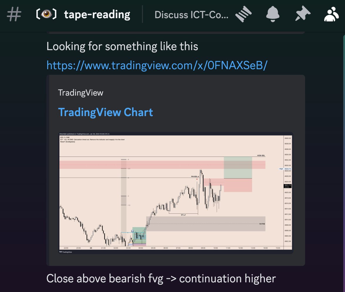 ZAccumulation's tweet photo. #ES Once again nailed and alerted ;)
Not giving credit to this kid @DodgysDD
IFVGs aren't your's.. you're just good at marketing
Credit to the one & only: @I_Am_The_ICT
#fvg #ict #2022model #robbinscup #DayTrading https://t.co/4NiOl1wpyU