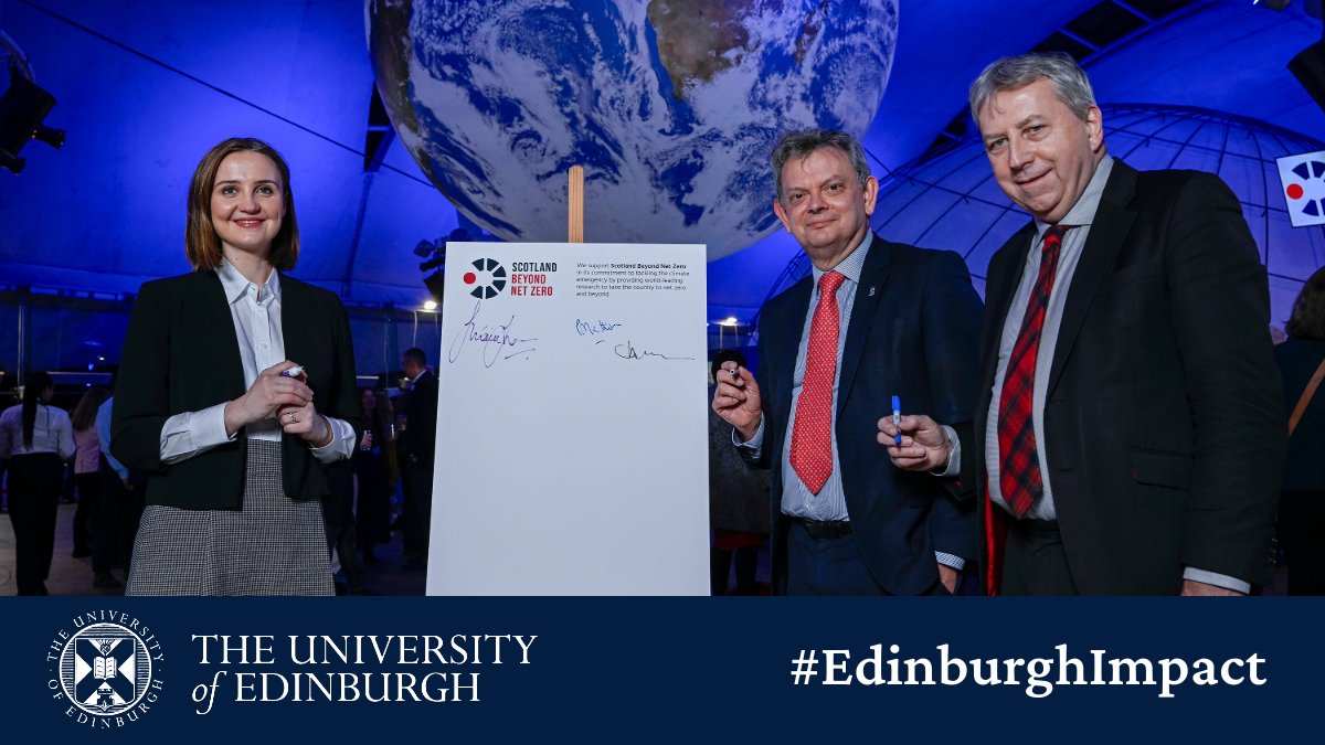 Global warming demands urgent action. We are joining forces with the University of Glasgow to help tackle the world's greatest existential threat. Read about our collaboration ➡️ edin.ac/47RMPqW @UofGVC @ScotGovNetZero 
#EdinburghImpact