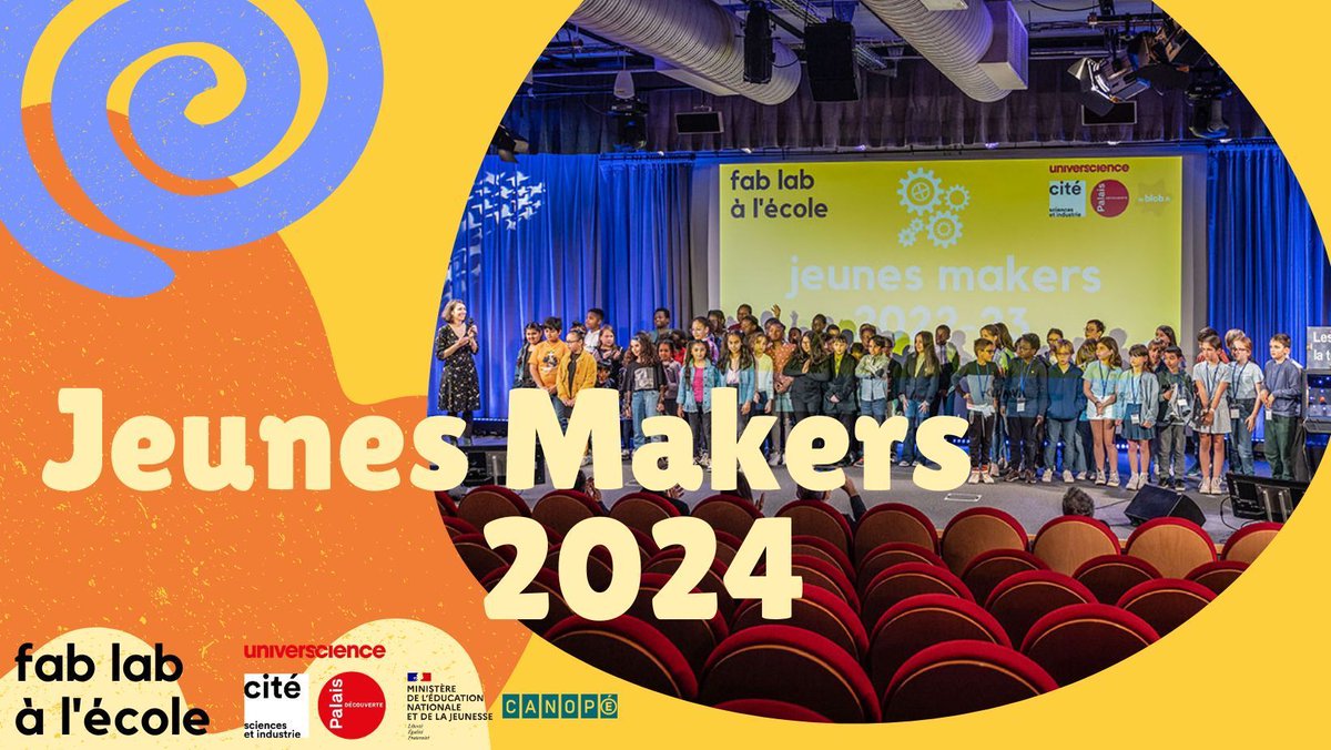 🚨 Plus que ce weekend pour inscrire votre classe pour les Jeunes Makers 2024 ! 🚨 
Pour participer à cette journée de restitution des projets Fab Lab à l'école, il vous suffit de vous inscrire via ce lien 👉 buff.ly/48r45Em