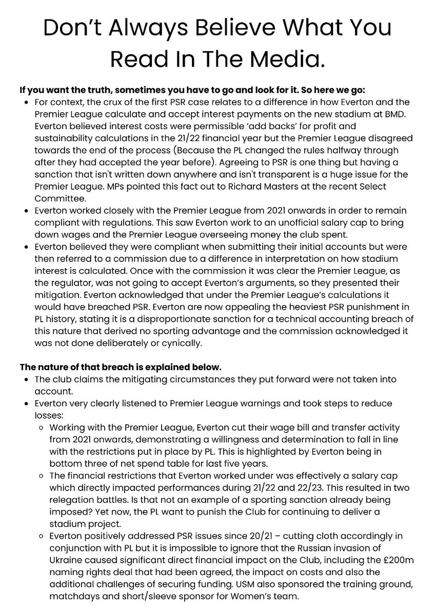 The1878s's tweet image. Don’t always believe what you read in the media, if you want the truth you have to go and look for it…So 𝗵𝗲𝗿𝗲 𝘄𝗲 𝗴𝗼!👀
The Premier League are desperate to control the narrative & spin things to certain journalists & media outlets to suit their own agenda & cover up how…