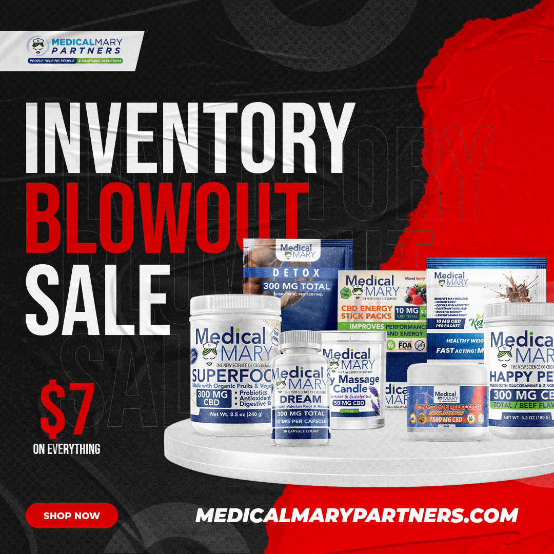 MedicalMaryCBD's tweet photo. 🎉 Our Inventory Blowout is still going strong, and there's still time to snag our amazing deals! Products are only $7 each. Shop now at https://t.co/WD9N7ahr82! 🛍️

#HappyPets #MedicalMaryPartners #FridaySpecial #CBD #CBDRocks  #Wellness #Health #Vitality #2024Sale https://t.co/4I0PDviJuI