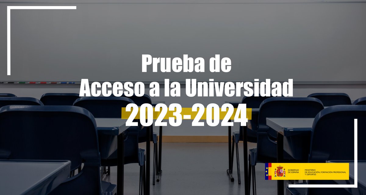 📖Ya está publicada en el BOE la orden que regula la Prueba de Acceso a la Universidad 2023-2024👇

boe.es/boe/dias/2024/…