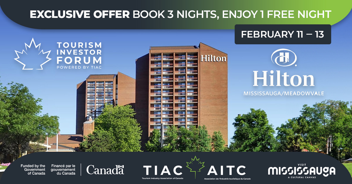⭐TIAC Tourism Investor Forum EXCLUSIVE OFFER⭐ Book 3 nights to enjoy 1 night free! 
👉 Register before February 1st to receive this exclusive offer. 🔗 ow.ly/nemM50QnMH4 #tourisminvestorforum #tourismindustry