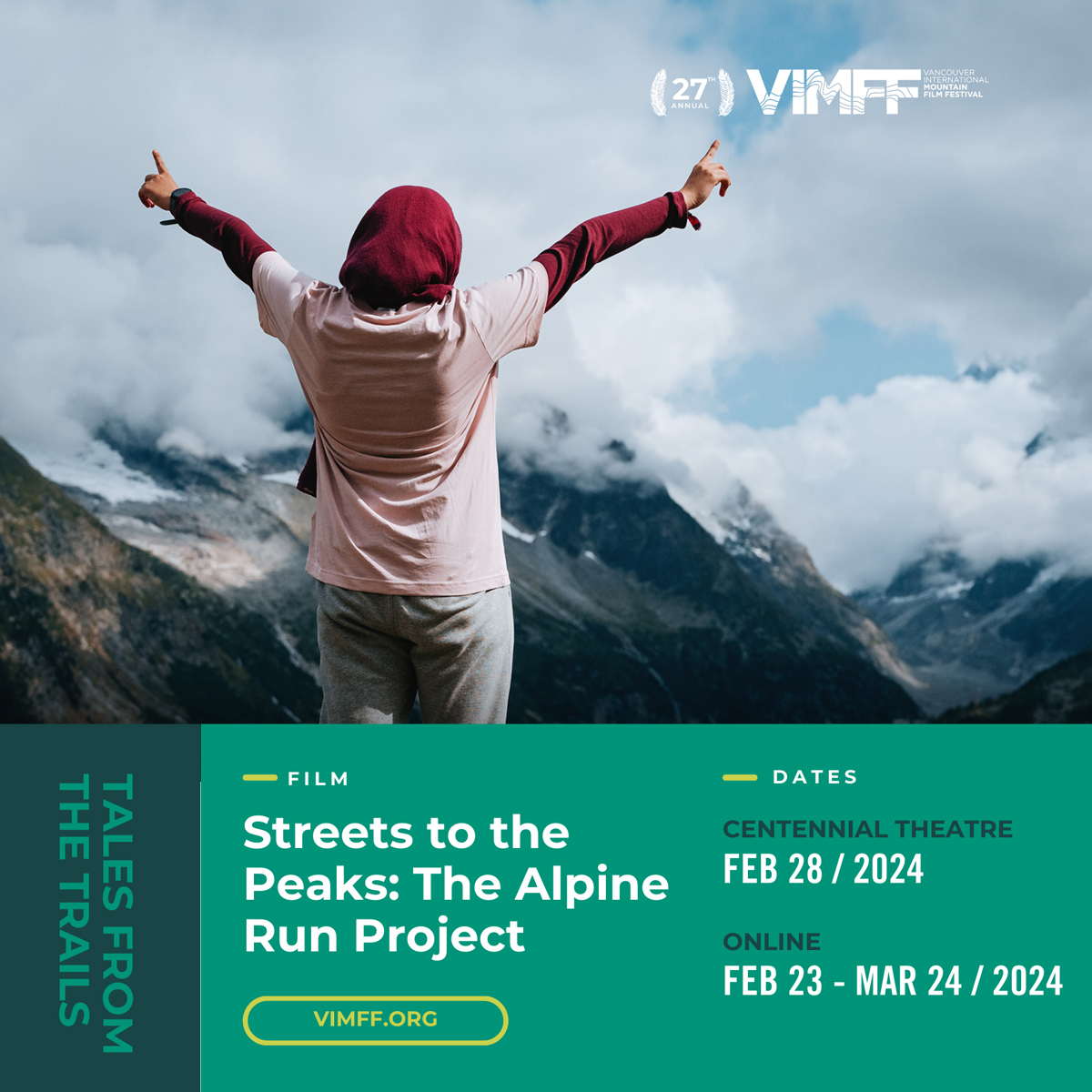 CutMedia1's tweet photo. A shared dream on the big screen 📽️

Streets to the Peaks, our documentary film with the Alpine Run Project, is showing at this year's Vancouver International Mountain Film Festival (@theVIMFF) 🏔️

See the line-up and get tickets here: https://t.co/xej0OtWMew

#InspiredByVIMFF https://t.co/wCE3SGCEv1