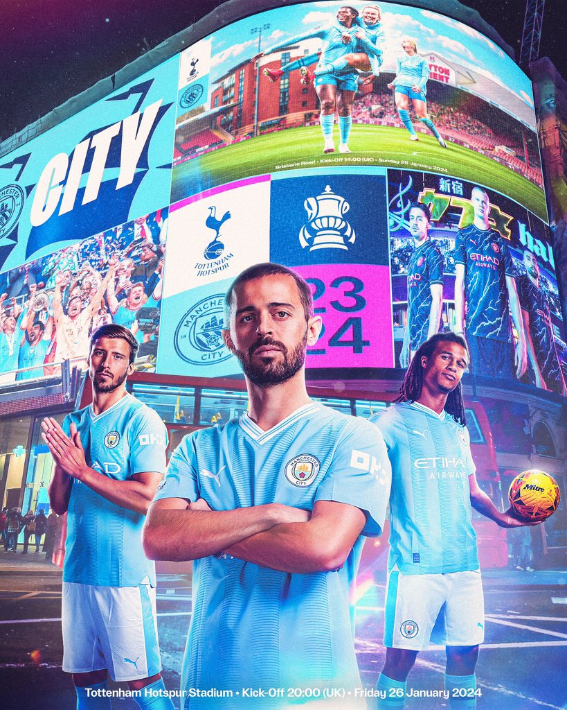 ManCityLhr's tweet photo. Time to take on Tottenham! 💪
Tough game ahead! 🫨 https://t.co/hYyMkE0wLJ