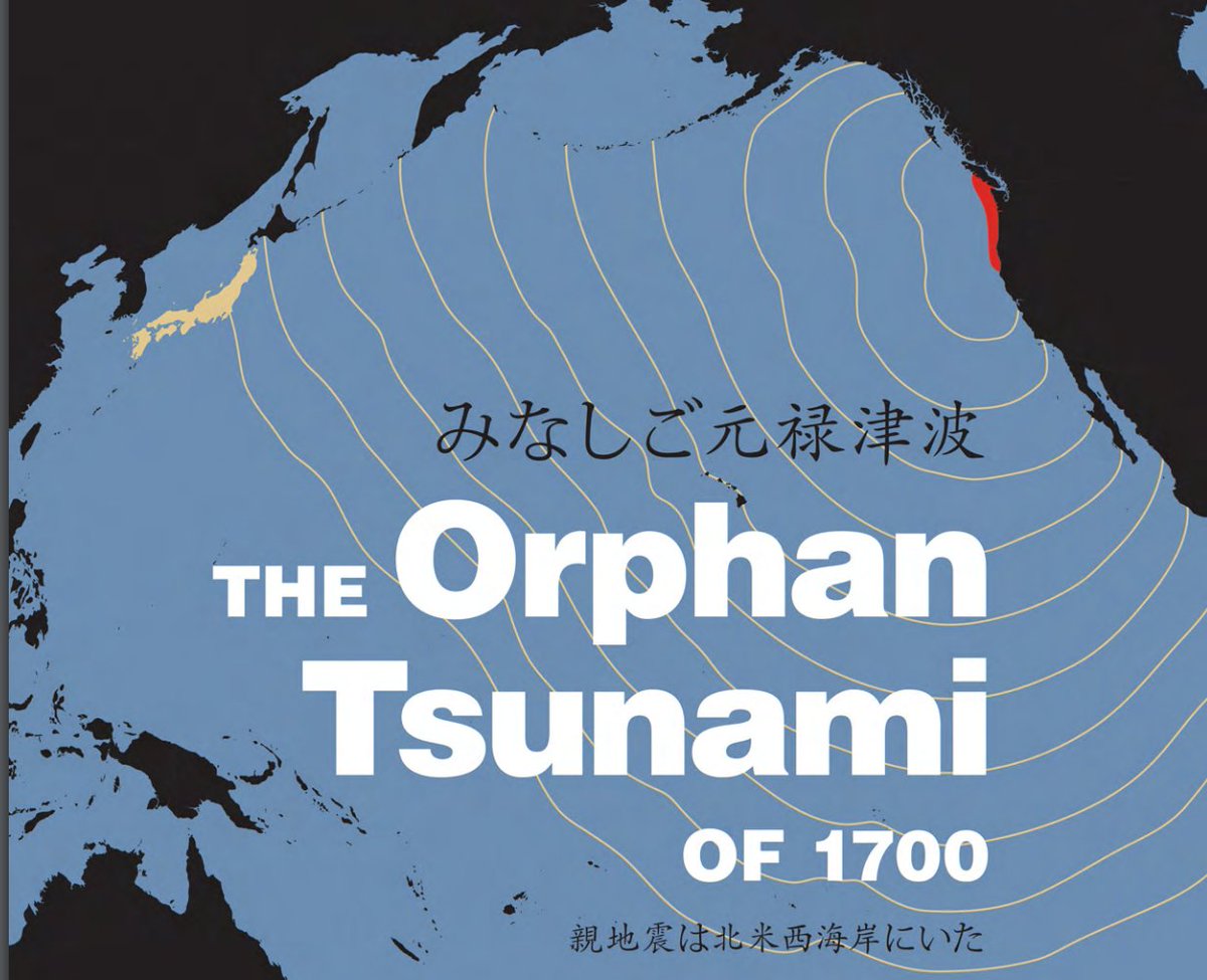 waEMD's tweet photo. #OnThisDay in the year 1700, a large earthquake and a massive tsunami hit our coast. How do we know? The "orphan tsunami" traveled all the way to Japan, there are oral histories passed down by tribes plus geologic evidence.  Read more about it via @USGS https://t.co/dL7l5xBzcD https://t.co/nQ9GywX2I7