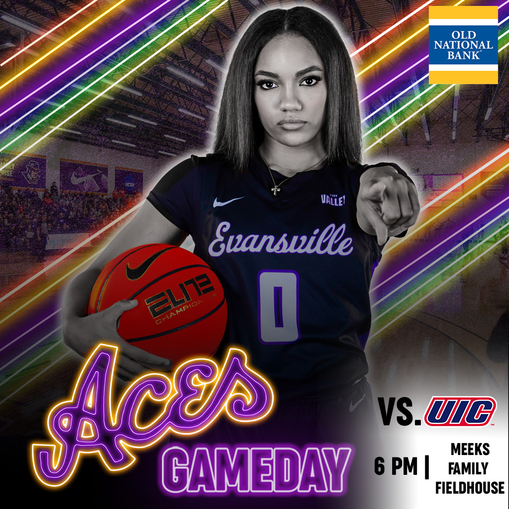 100 students get free Aces Pride shirts at tonight's game as game day is brought to you by Old National Bank!

🆚 UIC
⏰ 6 PM CT
📍Meeks Family Fieldhouse | Evansville, Ind.
🎥ow.ly/yvv050QuBWY
📊ow.ly/lFwq50QuBWZ
🏀 #ForTheAces x #PlayToWin