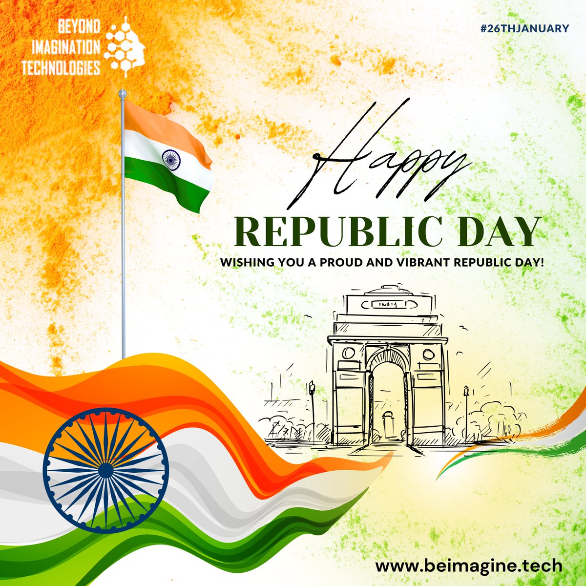 beimagine_tech's tweet photo. May the spirit of freedom continue to guide us towards progress and prosperity. Happy Republic Day!

#republicday #26January #India #republicdayindia #BIT https://t.co/6oEsh4Povg