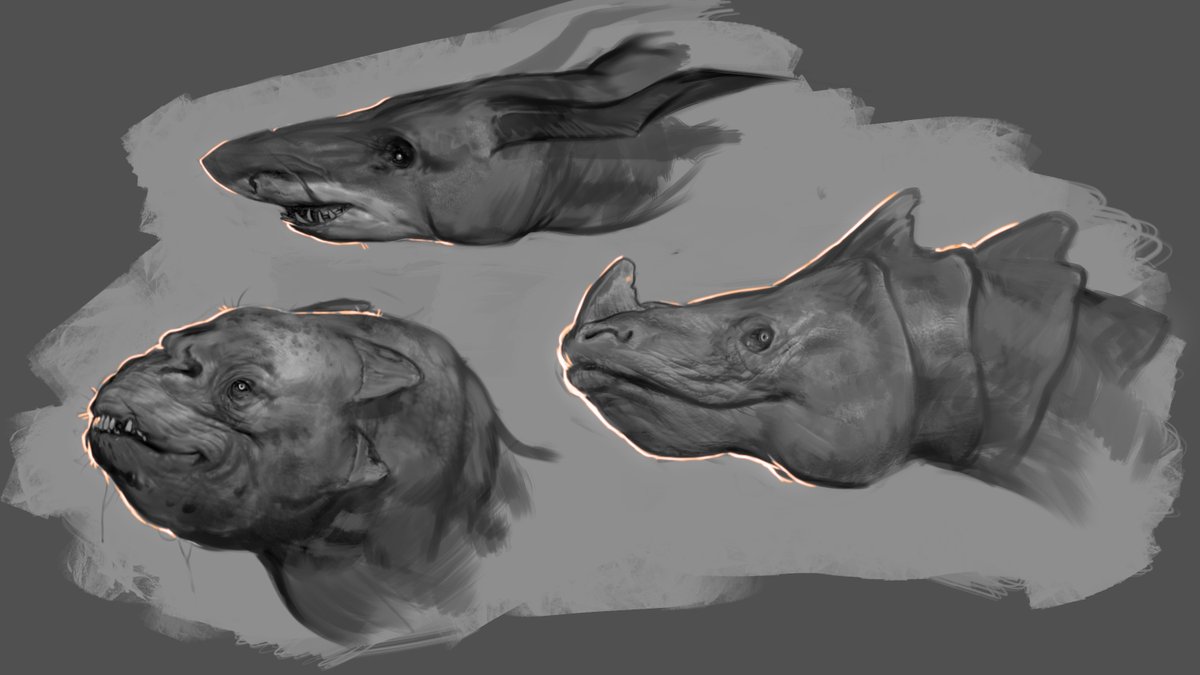 artofagnes's tweet photo. Some dragon head sketches I did yesterday during lunch😊 https://t.co/Gf249xWFB1
