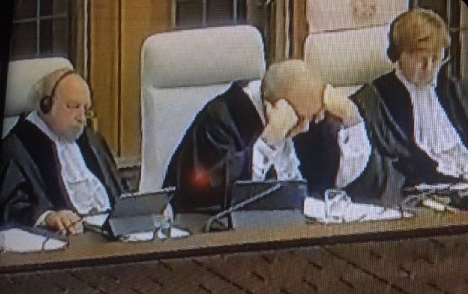 if the ICJ votes in favor of Israel, they should remember this was them when Israel's legal team were 'defending' themselves