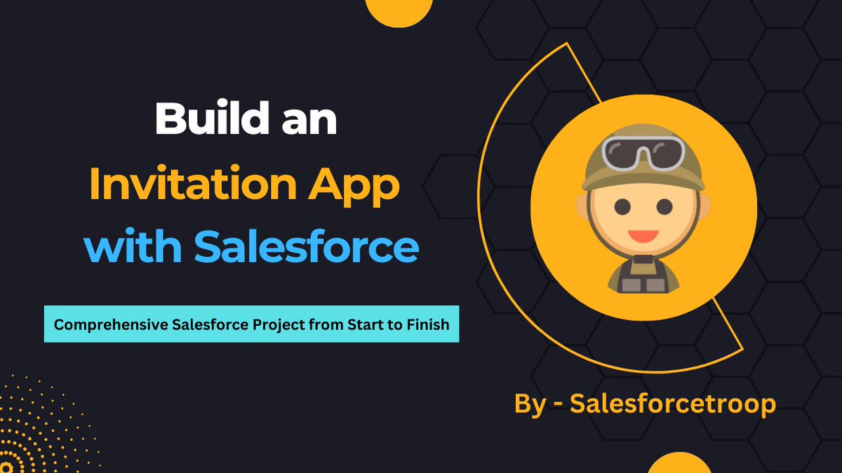 karkra_nikhil's tweet image. Build an Invitation App with Salesforce!!
To celebrate the launch, we're offering an exclusive limited-time discount! Use coupon code NEWYEAR2024 at checkout.
udemy.com/course/build-a…
#Salesforce #lwc #sfdc #Trailblazers #trailhead