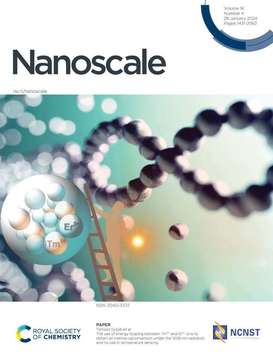Nanoscale journal family (@nanoscale_rsc) on Twitter photo In their Nanoscale cover article, Tomasz Grzyb and colleagues <a href="/amu_rare/">AMU Department of Rare Earths</a> explore the up-conversion of low-energy photons from the near-infrared range through a looping mechanism between Tm³⁺ and Er³⁺ ions in NaYF₄ nanoparticles 👇
pubs.rsc.org/en/content/art… In their Nanoscale cover article, Tomasz Grzyb and colleagues <a href="/amu_rare/">AMU Department of Rare Earths</a> explore the up-conversion of low-energy photons from the near-infrared range through a looping mechanism between Tm³⁺ and Er³⁺ ions in NaYF₄ nanoparticles 👇
pubs.rsc.org/en/content/art…