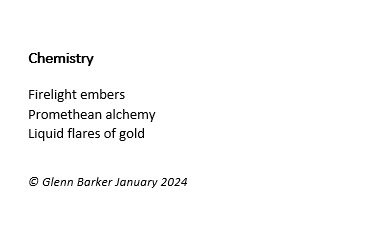 Glenn_A_Barker's tweet photo. Hello @BrokenSpineArts and host with the most @AlanParry83 💚 Here's my somewhat left field miniature, a haiku, on today's theme of #PoemsAbout #InnerWarmth
#BrokenSpineFamily https://t.co/EWDCuqzdJK