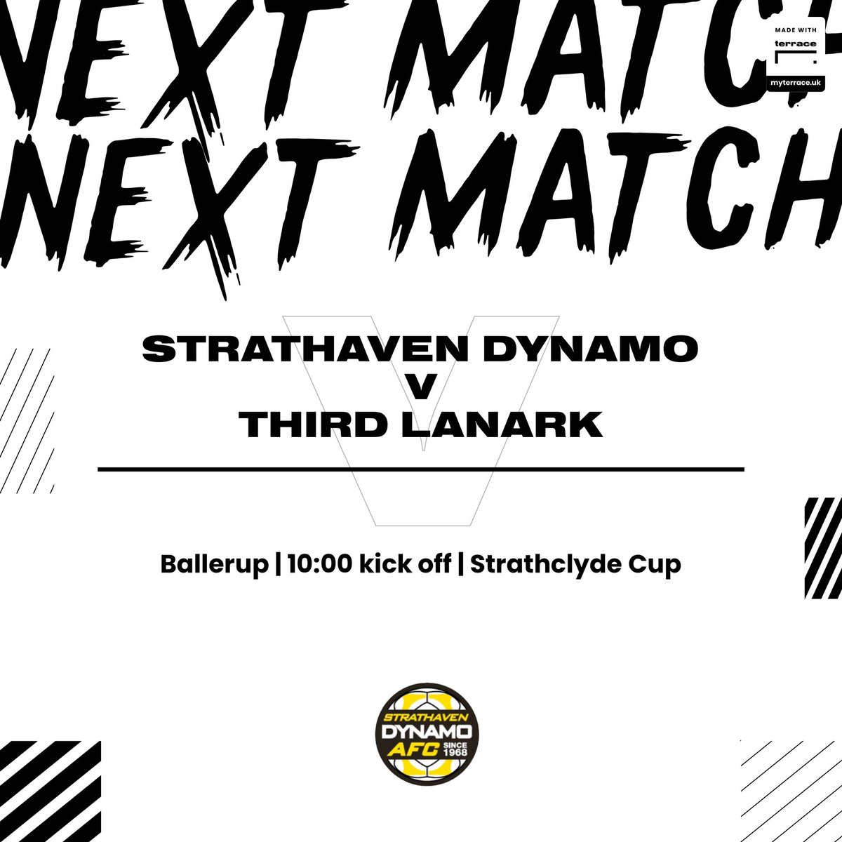 Strathaven Dynamo (@sdynamo_afc) on Twitter photo πSat 27th January
π <a href="/Third_Lanark/">Third Lanark Amateurs</a>
π Strathclyde Cup
πBallerup
β± 10:00
Our first βhomeβ game of the year as we take on TL in the Strathclyde Cup looking to continue our 100% record in 2024.
Mon the Moβs π€πΌπ πSat 27th January
π <a href="/Third_Lanark/">Third Lanark Amateurs</a>
π Strathclyde Cup
πBallerup
β± 10:00
Our first βhomeβ game of the year as we take on TL in the Strathclyde Cup looking to continue our 100% record in 2024.
Mon the Moβs π€πΌπ