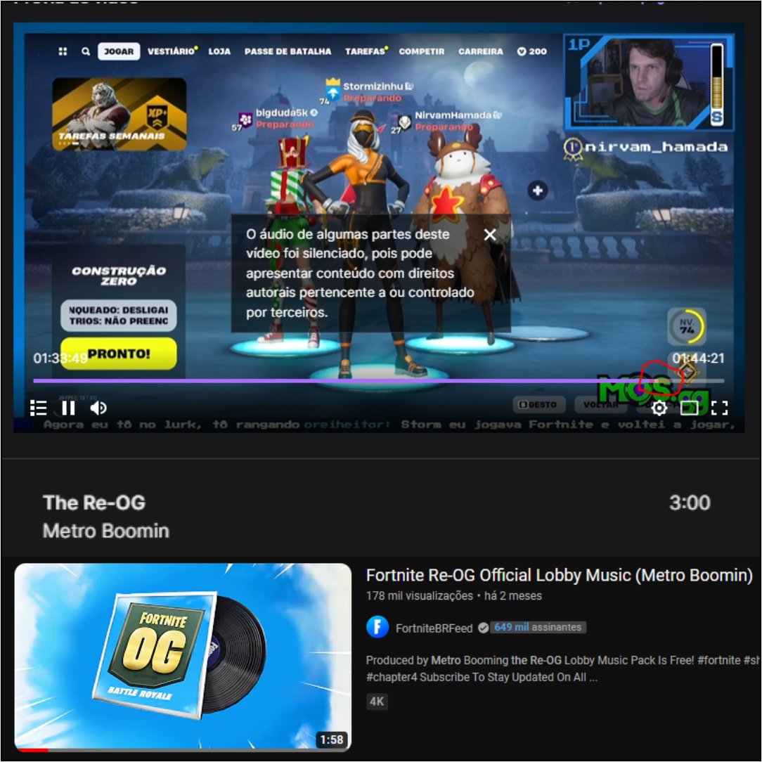 Fui ver como ficou minha live travada de ontem e descobri que um trecho de 3 minutos foi MUTADO. Ok. Pesquisando descobri que "usei musica de terceiros". Eu fui mutado pelo jogo TOCAR a música do LOBBY do Fortnite enquanto esperava ... 🤦
#twitch #fortnite #absurdo #ridiculo