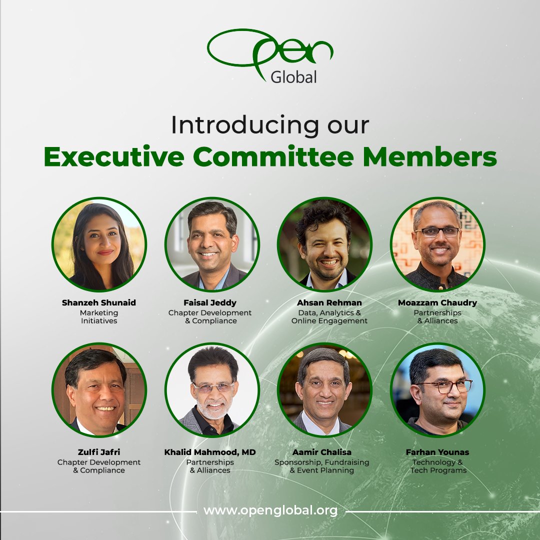 OPEN_glb's tweet photo. We are thrilled to announce the distinguished members of the Executive Committee for OPEN Global, who will steer our organization through 2024-25.
#OPENGlobal #ExecutiveMembers #Leadership https://t.co/CFkIQfWGDc