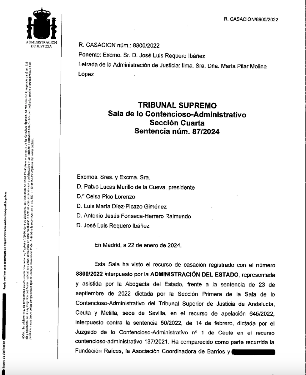 patucafvicens's tweet photo. El T.S. dicta jurisprudencia sobre el retorno de niños no acompañados. En una 2ª sentencia confirma la ilegalidad de las devoluciones de Agosto de 2021 con relación a otros 12 niños. Un trabajo colectivo de @CoordiBarrios @f_raices @NoNameKitchen1 @exmenas @Maakumceuta y Elin. https://t.co/MzXtAKzkpE