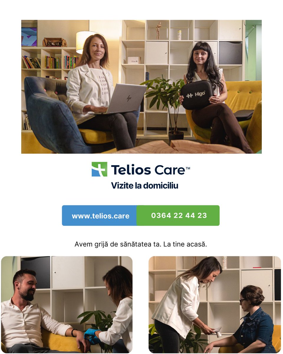TeliosCare's tweet photo. Sănătatea ta și a celor dragi trebuie să fie o prioritate, nu o grijă suplimentară în viața ta!
Apelează 0364 22 44 23 și stabilește împreună cu asistenții Telios detaliile necesare unei vizite la tine acasă.
📷Disponibil în orașul Cluj Napoca.
#asistentladomiciliu #homevisits https://t.co/xD4YaILash