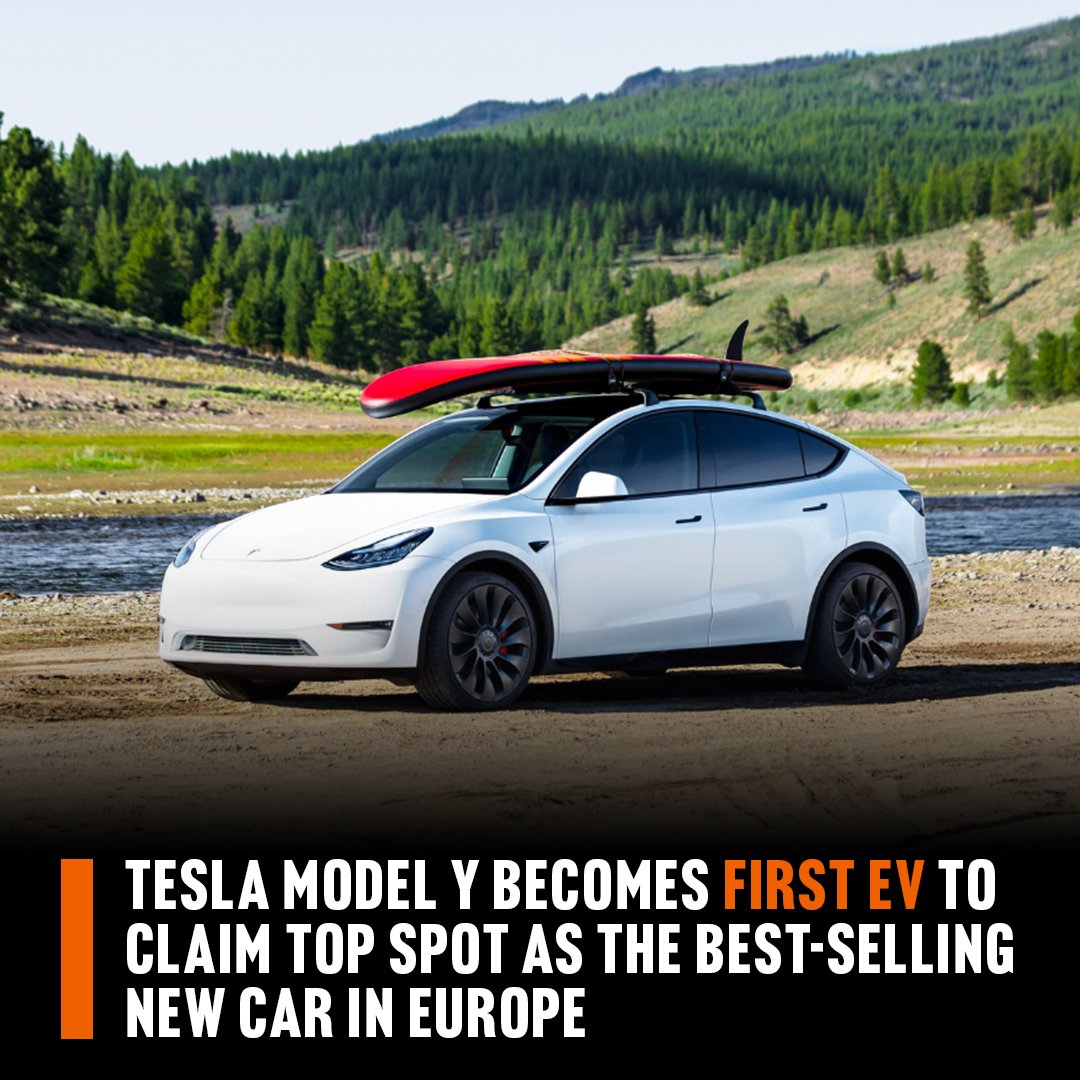 Tesla Model Y first EV to be Europe's No. 1 seller