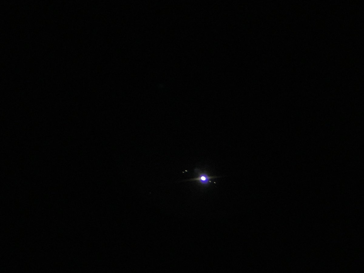 Dan4rescue's tweet photo. A few pictures of the moon and Jupiter when they were very close in the sky the other night (though sadly not quite close enough to fit both in the view of my telescope :P) https://t.co/P7hw4vrtud