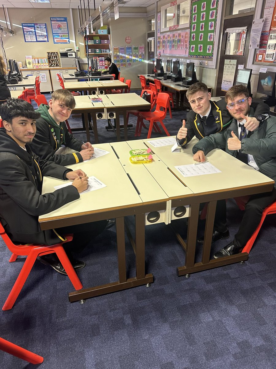 Senior Business Taste Test today! I promise I have other pupils in my Business class…it’s just these ones that want to achieve Twitter fame!