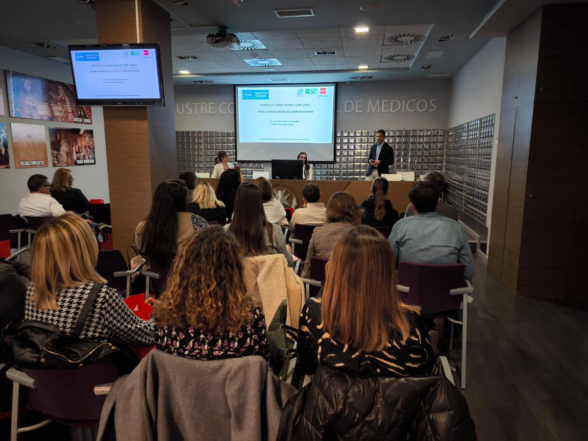 SEFAC_aldia's tweet photo. 📢La presidenta de SEFAC Murcia, Purificación Bermejo, fue la encargada de presentar el curso @ARC__Spain Tier3, en el Colegio Oficial de Médicos de Cartagena. 
#asthma #controlasma
@SociedadGRAP https://t.co/I12iFkvO1y