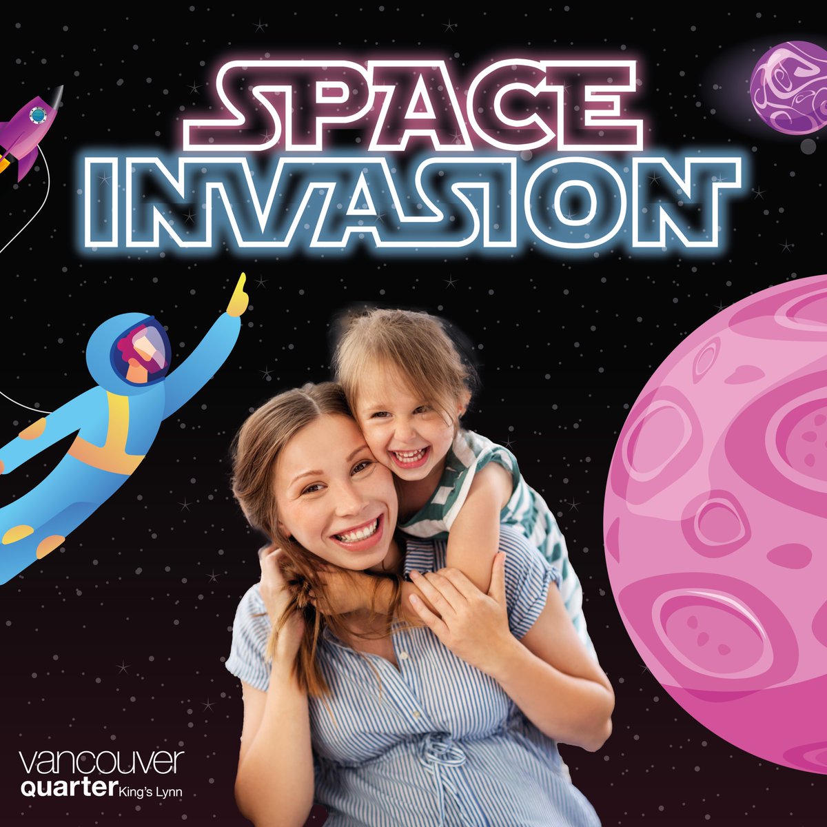 Join us TOMORROW for our FREE Space Invasion Event, 10am-3pm. Grab a selfie with Star Wars Characters, make a rocket wand, decorate a biscuit, say 'Cheese!' at our space theme photo shoot and much more! No need to book, just pop along to the old Game unit on Broad Street.