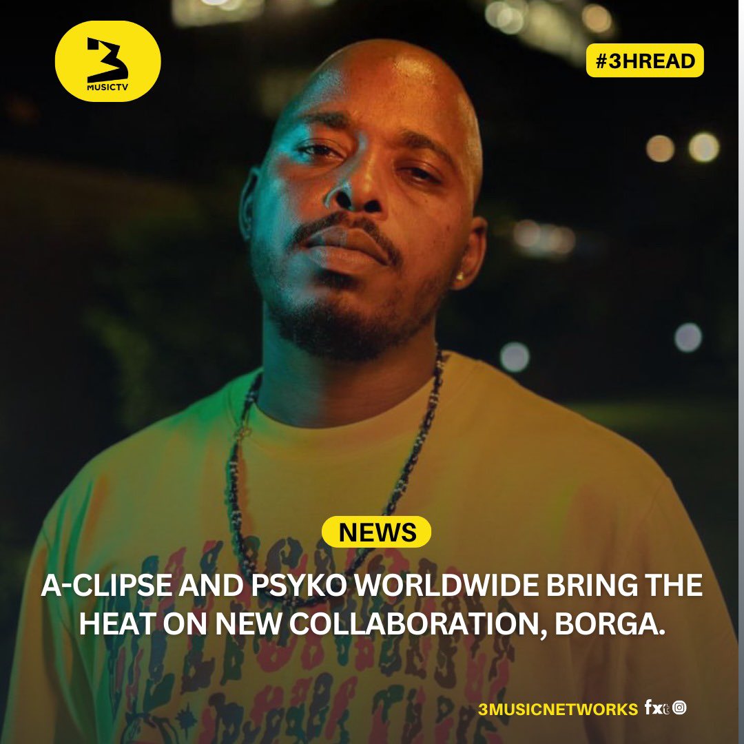 3musicnetworks's tweet image. 🚨📰: A- Clipse (@iAmAClipse) and Psyko Worldwide (@Psykoworldwide) bring the heat on new collaboration, BORGA. 

Ready the full story here 🔗: 3music.tv/section/news/a…

#3hread
