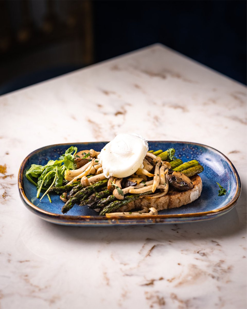 Join us for breakfast tomorrow at The Chubby Cherub, Lisburn Road! Experience a wild morning with our Funghi Selvatici !🍄 Roasted asparagus wild mushrooms topped with a poached egg. Available Saturday 0900 to 1130 &amp; Sunday 0900 to 1230. Book a table at bit.ly/3YTuw1B