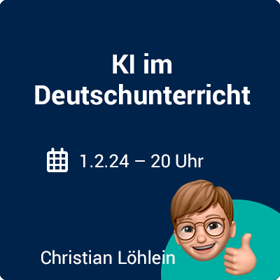 FOKUS EVENT: KI im Deutschunterricht. Jetzt kostenlos anmelden!

digitalebildungswochen.online/courses/ki-im-…