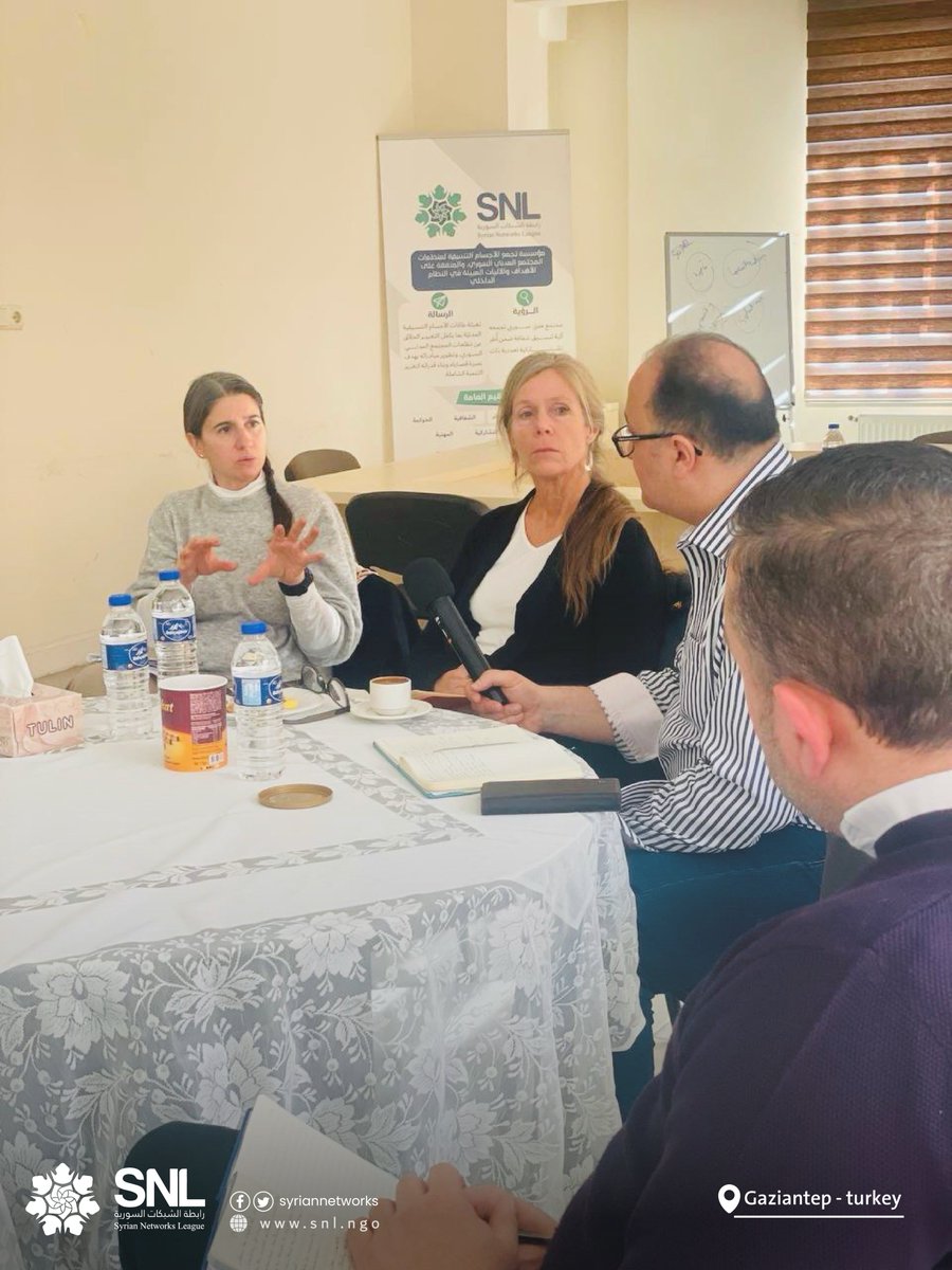 syriannetworks's tweet photo. Yesterday, Thursday, February 25, a delegation from the Swedish Embassy visited the SNL’s office in Gaziantep
#Swedish_Embassy
#syrian_networks_league
#SNL https://t.co/UNYmgzwMpX