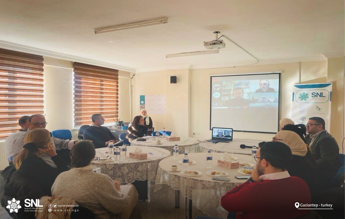 syriannetworks's tweet photo. Yesterday, Thursday, February 25, a delegation from the Swedish Embassy visited the SNL’s office in Gaziantep
#Swedish_Embassy
#syrian_networks_league
#SNL https://t.co/UNYmgzwMpX