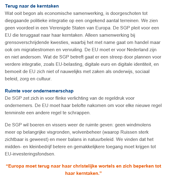 fuckroeper's tweet photo. Voor als je niet weer waar je straks op moet stemmen maar wel weet dat je minder EU wilt.
Wellicht is dan de SGP deze keer de partij voor jou.
#EU #MinderEU #verkiezingen #StemSGP
@SGPnieuws @hjaruissen