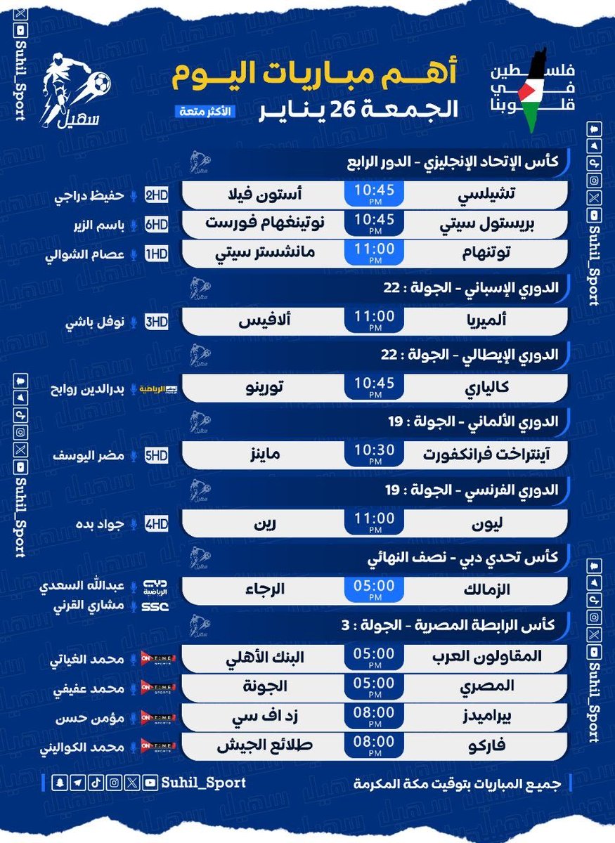 ro7riyadh's tweet photo. #مباريات_اليوم || شبكة ⁧#روح_رياضية⁩  |  ⁦@ro7riyadh 
⏰ بتوقيت السعودية 🇸🇦
——
لدخول قروب #روح_رياضية في الواتساب 👇🏼
https://t.co/LRZESk8Dyv https://t.co/5gc65gArY4