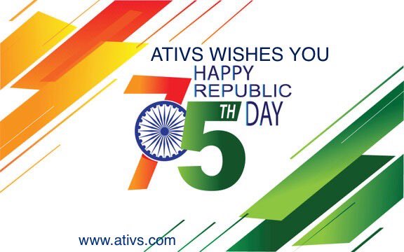 ativs1's tweet photo. ATIVS wishes you happy #RepublicDay 
#JaiHind https://t.co/NpodmBGpPT