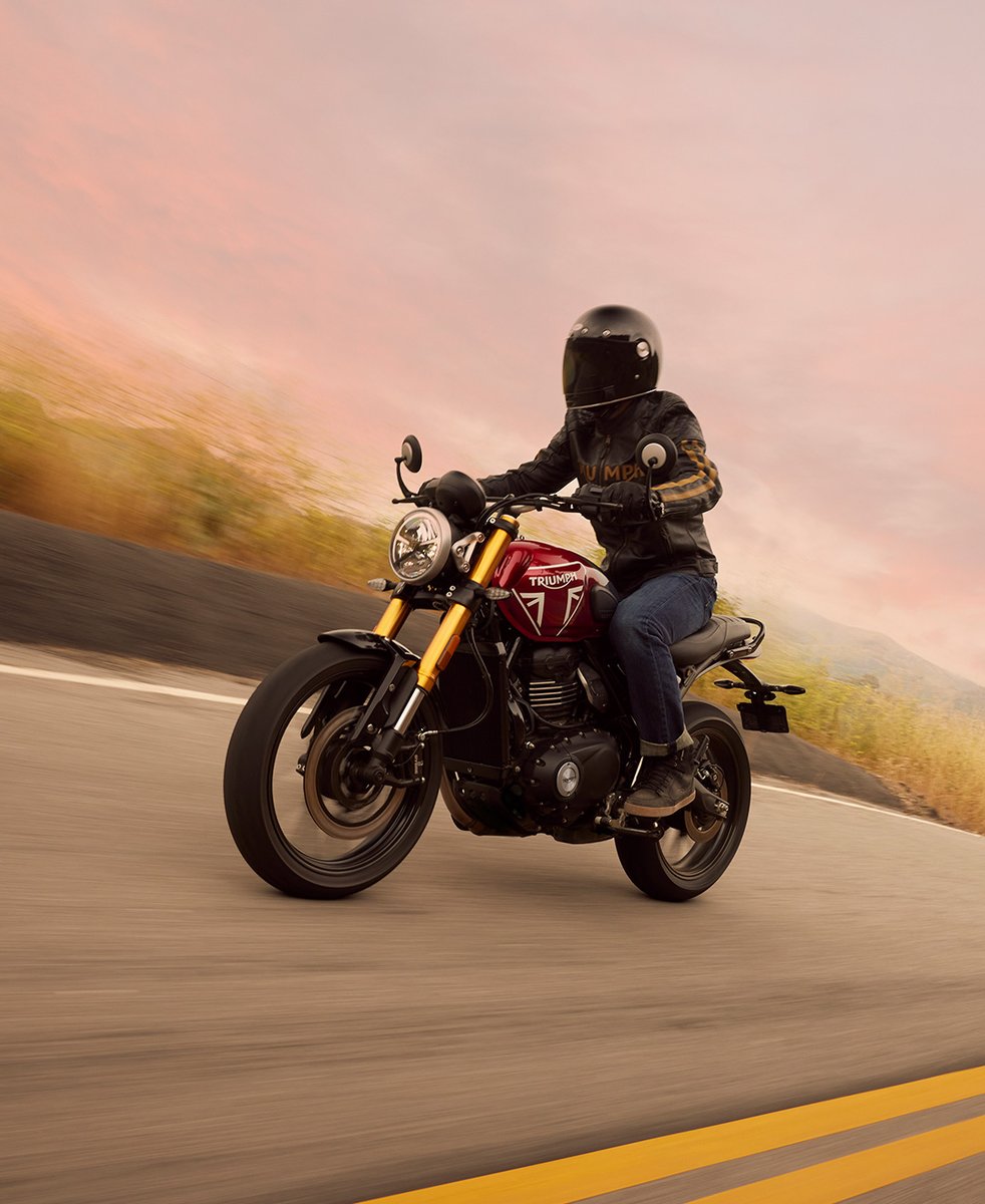 Experience the newest addition to the Speed family, the #Speed400. Enjoy class-leading quality and characterful performance all with Triumph's iconic style.

Book your test ride now.

#ForTheRide #TriumphMotorcycles