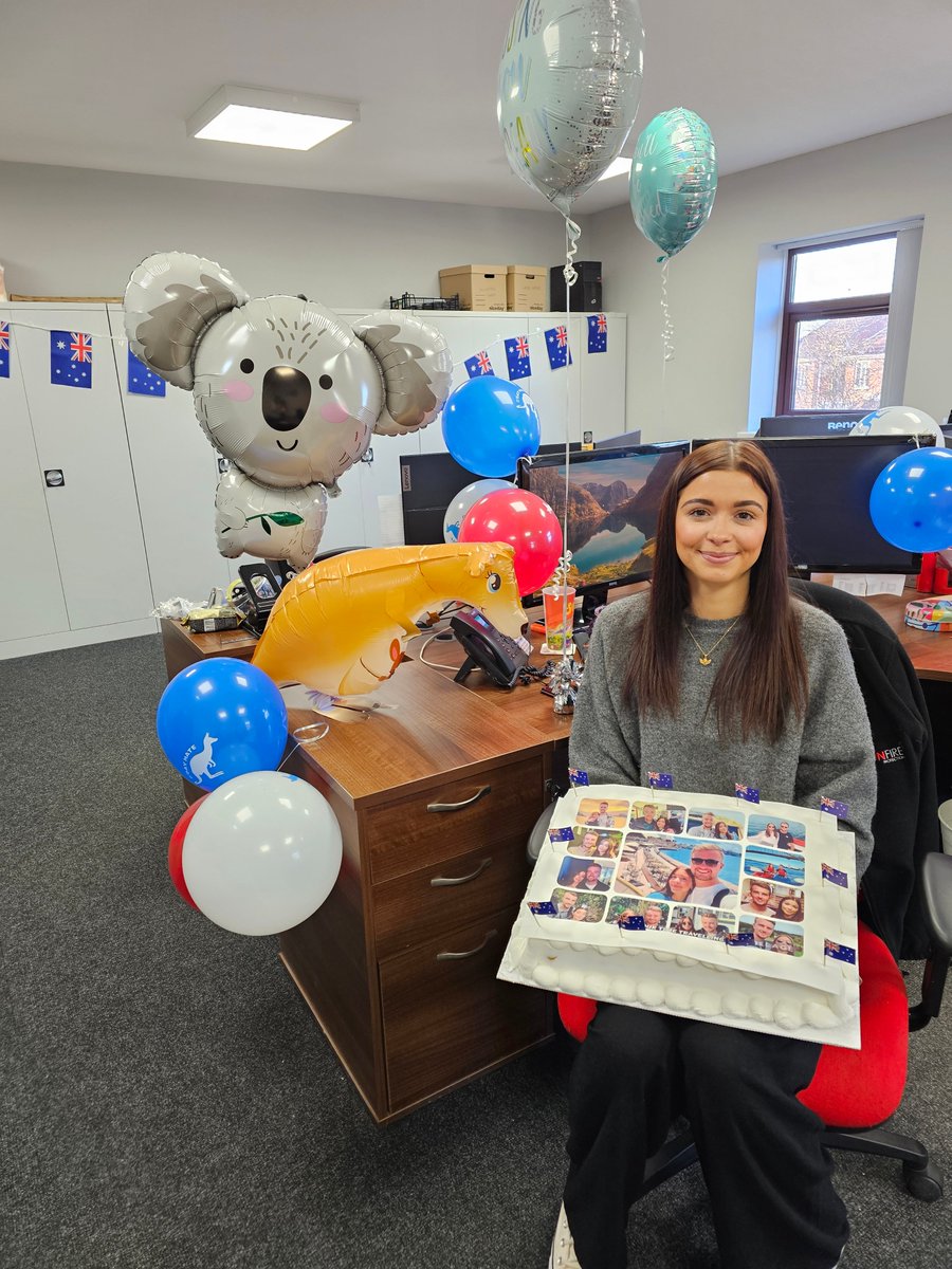 MGN_Fire's tweet photo. Good Luck to our HR manager Tara, who is about to set off on the journey of a lifetime to Asia and Australia, see you next year!! 🐨🦘🕷️🐍🦈🌊 https://t.co/wMhrlAE5Az