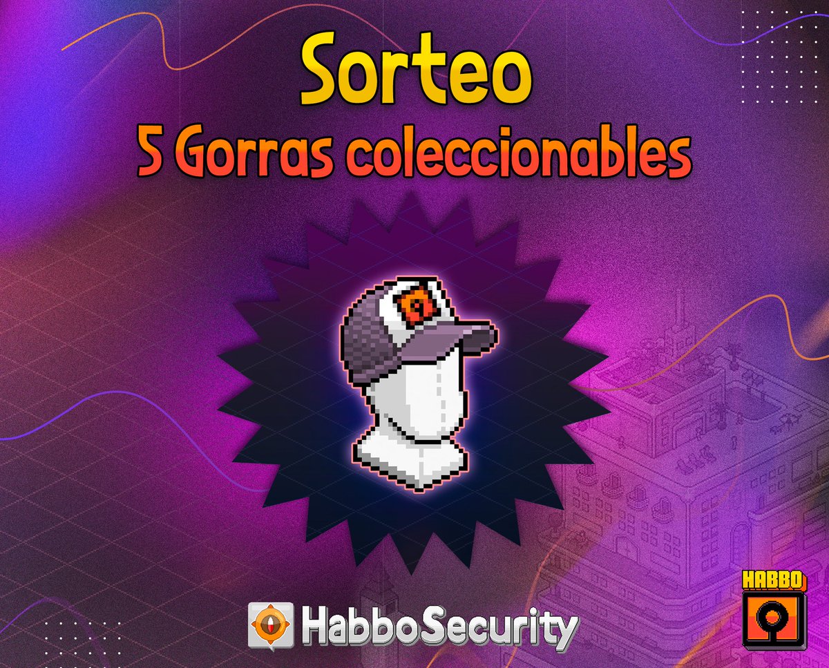 ✨INTERNATIONAL GIVEAWAY✨
🇪🇸🇧🇷🇺🇸🇮🇹🇫🇷🇩🇪🇫🇮🇹🇷🇳🇱
📣Participa y gana 5⃣ "Códigos Canjeables de Gorras Coleccionables"🧢
✅Requisitos para concursar:
▪️ Repostea y haz "Me gusta" en este post🔃
▪️ Sigue a <a href="/ESHabboSecurity/">HabboSecurity</a> y <a href="/Habbo/">Habbo</a>
▪️ Etiqueta a 3 amigos de tu comunidad mencionando el