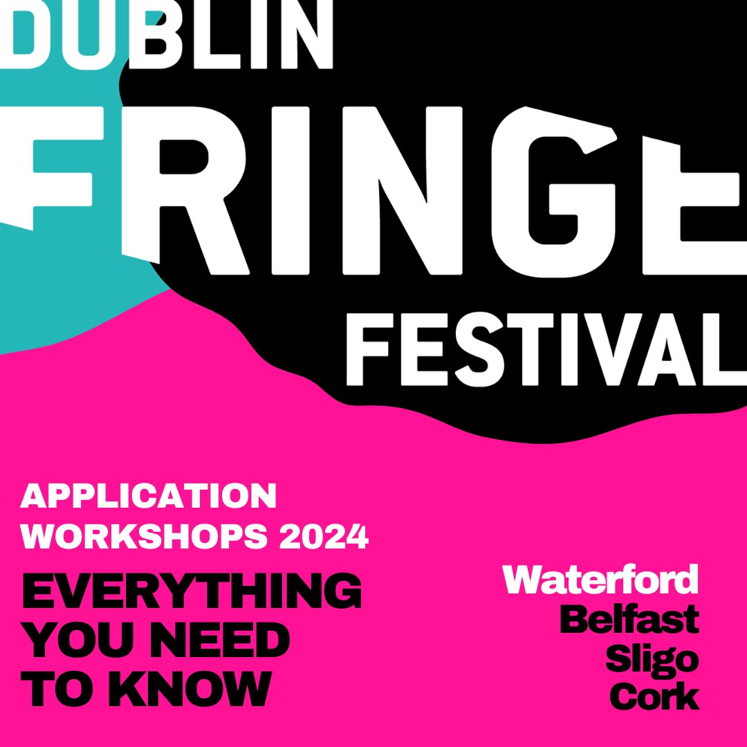 Applying for Dublin Fringe Festival 2024? This Feb, Dublin Fringe is on the road hosting application workshops in #Waterford #Belfast #Sligo & #Cork! 📌 Waterford | Fri 2 Feb, 11am Venue: @garterlane Free | Register now: loom.ly/_dBXPUY In assoc with @theatreroyalw