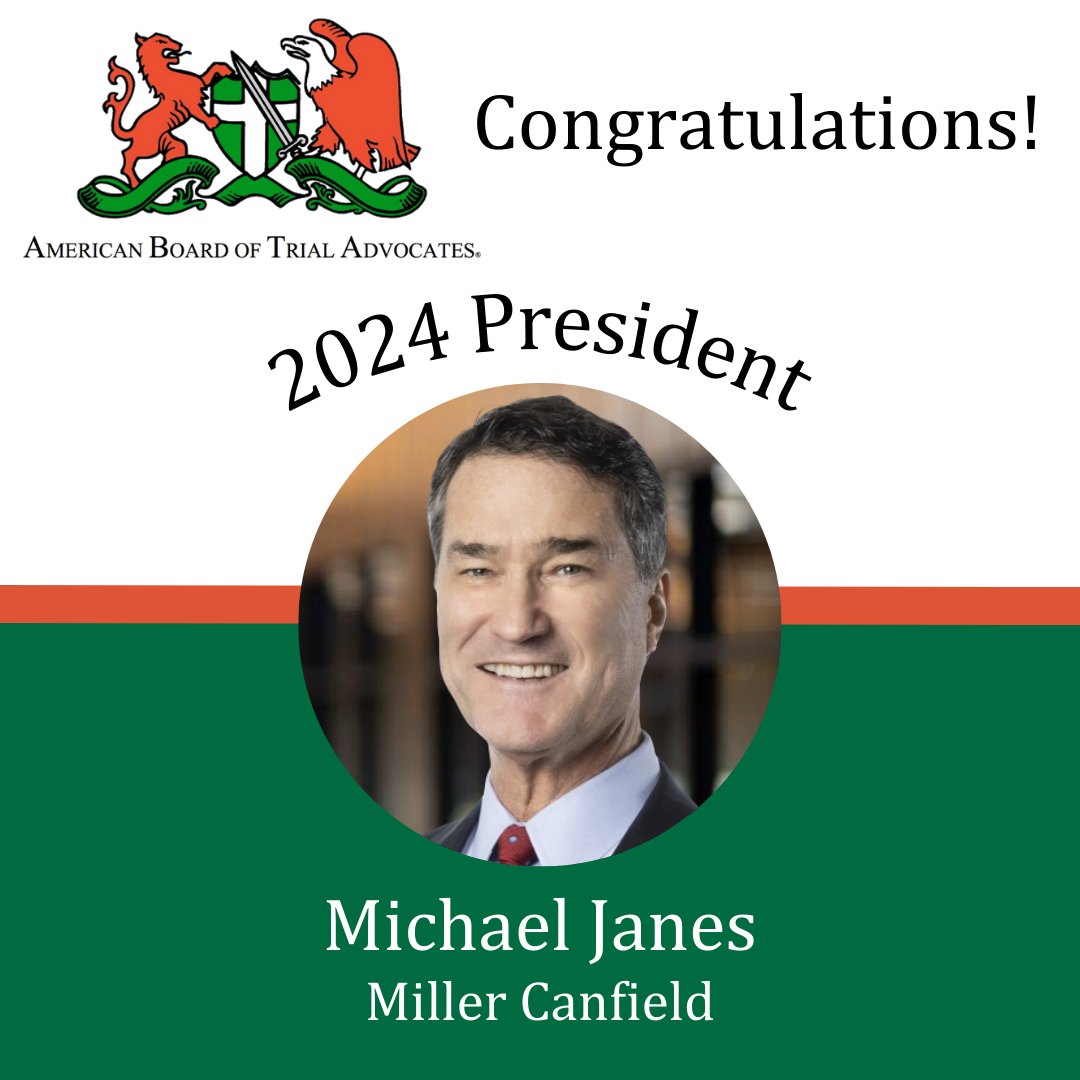 AbotaMichigan's tweet photo. Congratulations Michael Janes!
#abota #congrats #celebrate #members #officers https://t.co/1PLPoYYLa3