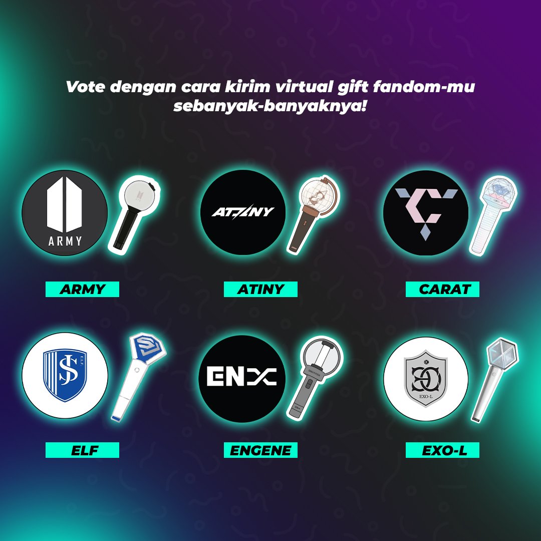 idn_app's tweet photo. SIAPA YANG MENJADI TOP FANDOM? 🏆

Halo para peserta fandom KPop! Bersiap menjadi Top Fandom dan rebut hadiah sebesar Rp1.500.000 untuk 1 pemenang!

#SeruBarengIDNLive

(1/2) https://t.co/GXey1ecBpZ