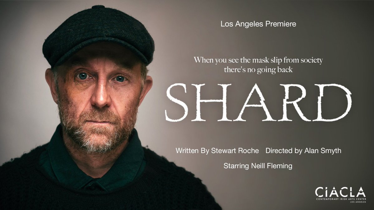 🎭 Twofourjoy &amp; CIACLA present SHARD! 🍀 A gripping tale of nature's dark embrace, penned by Stewart Roche, directed by Alan Smyth &amp; starring Neill Fleming. 🌌
📅 Feb 22-24, 7:30pm 📍Irish Shebeen, Hollywood (Location upon booking) 🎟️ Tickets: shard.brownpapertickets.com
