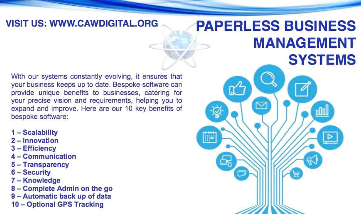 craigcawdigita1's tweet image. #paperless #managementsystem #cloudbased #realtimereporting #business #companygrowth #cawdigital #paperlesssystem